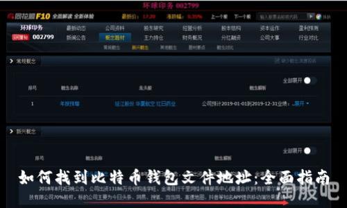 如何找到比特币钱包文件地址：全面指南